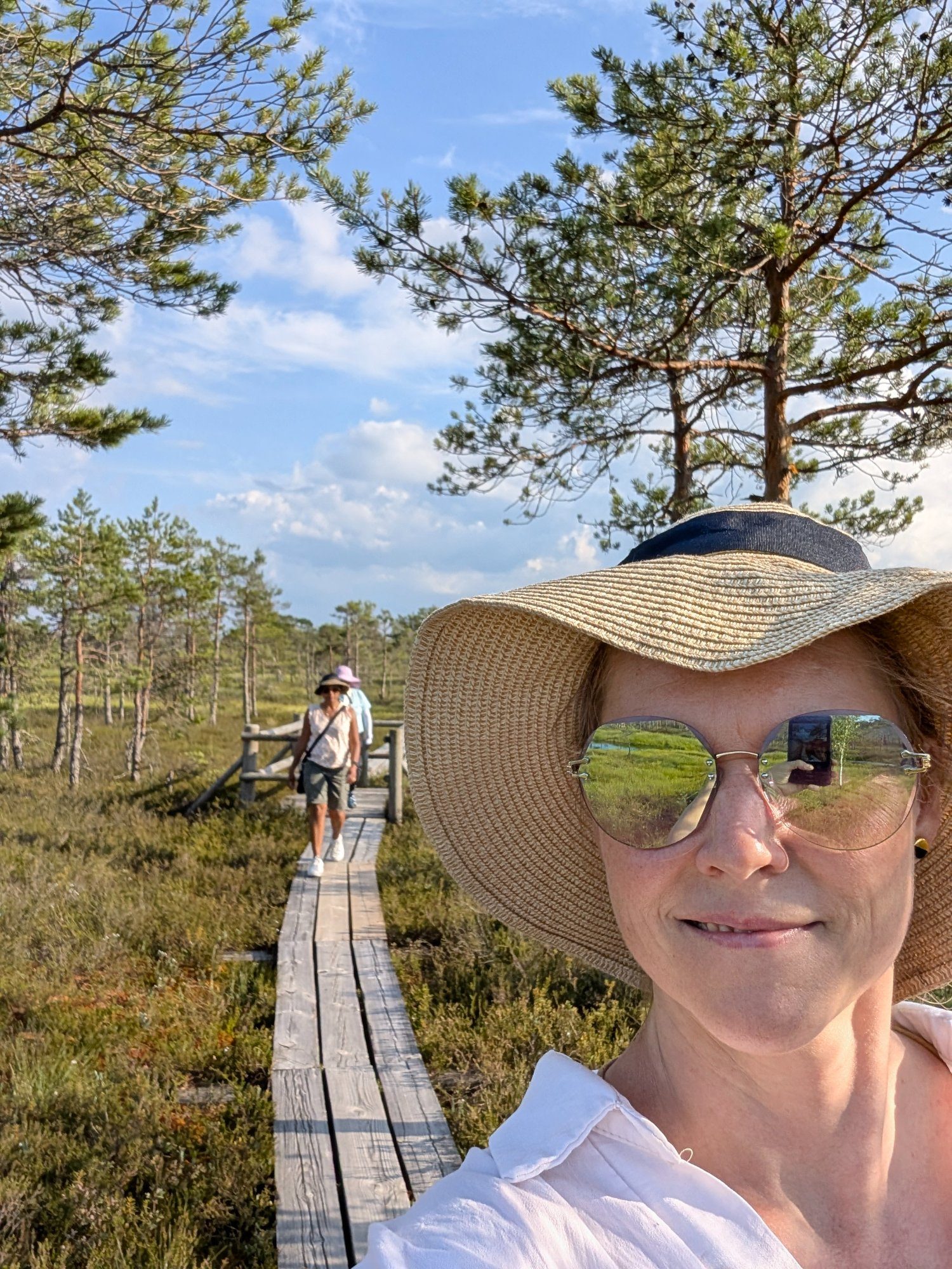 Bog Boardwalk Selfie in Ķemeri