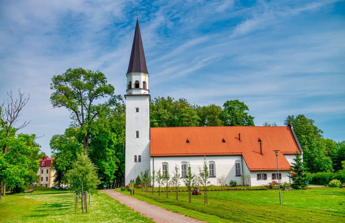 St Johns Church Spire in Cēsis