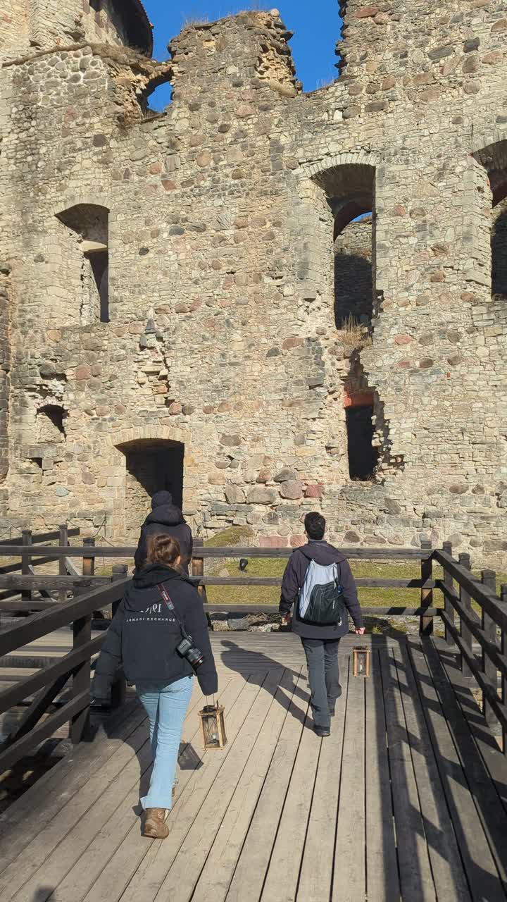 Cesis Castle Ruins Boardwalk in Sigulda