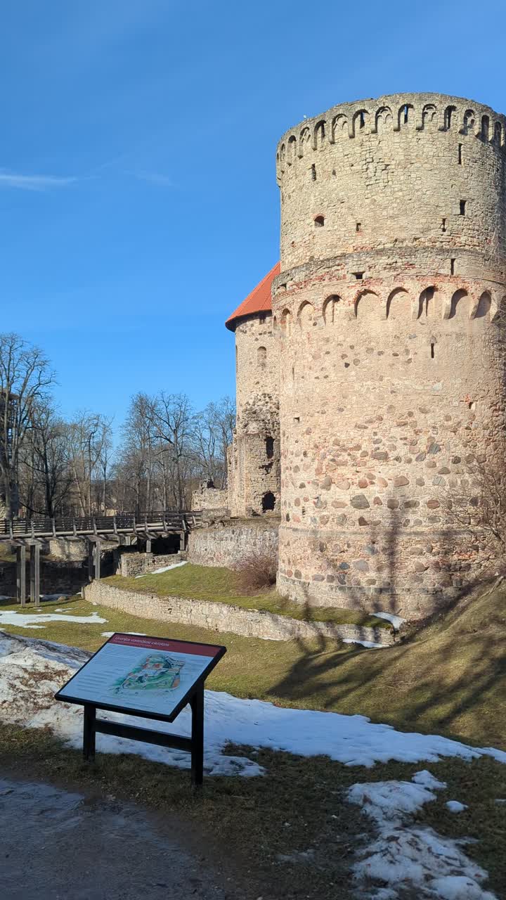 Cesis Castle Tower Exterior in Sigulda