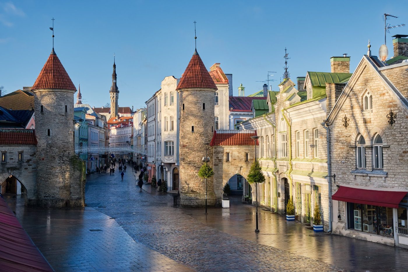 Viru Gate Old Town Entrance in Tallinn