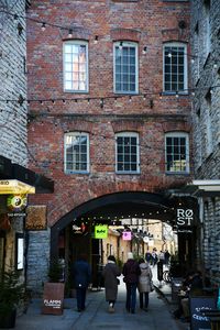 Old Town Alley Pedestrians in Tallinn