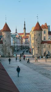 Viru Gate Historic Entrance in Tallinn