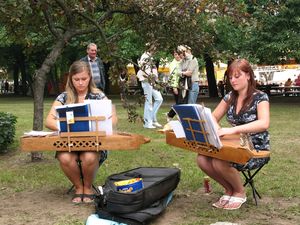 Street Musicians Girls Performance in Lithuania