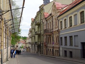 Old Town Street Scene in Vilnius