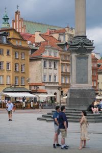 Old Town Square Bustling Scene in Warsaw