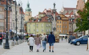 Old Town Street People in Warsaw